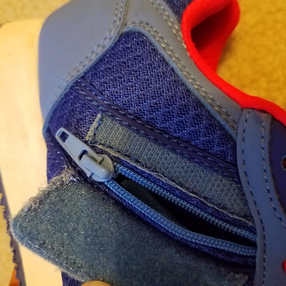 Women's/Girls' Kangaroo Blue & Coral Tennis Shoes - Picture 4 of 8